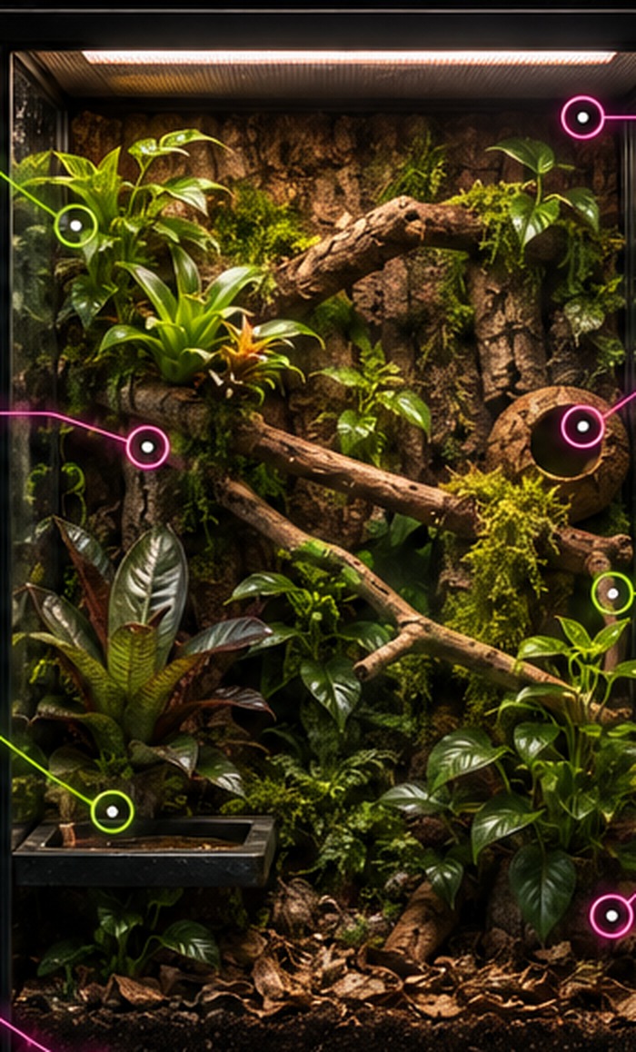 Naturalistic bioactive crested gecko enclosure